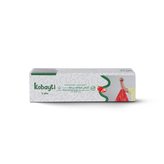 Tape Tie Garbage Bags with Strawberry Scent - 1 Kilo