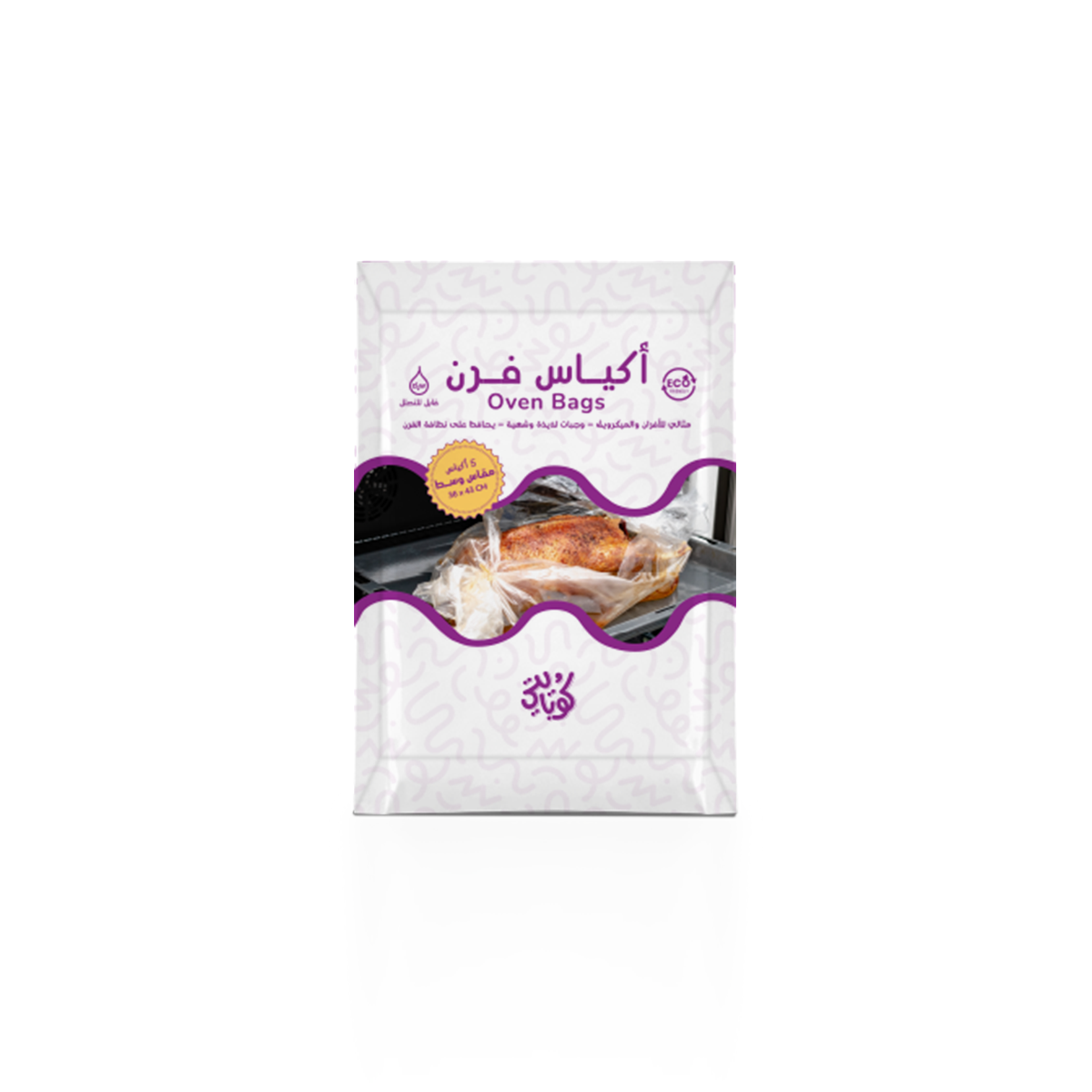  كرتونة أكياس فرن حراري وسط ٣٦ في ٤٣ سم
