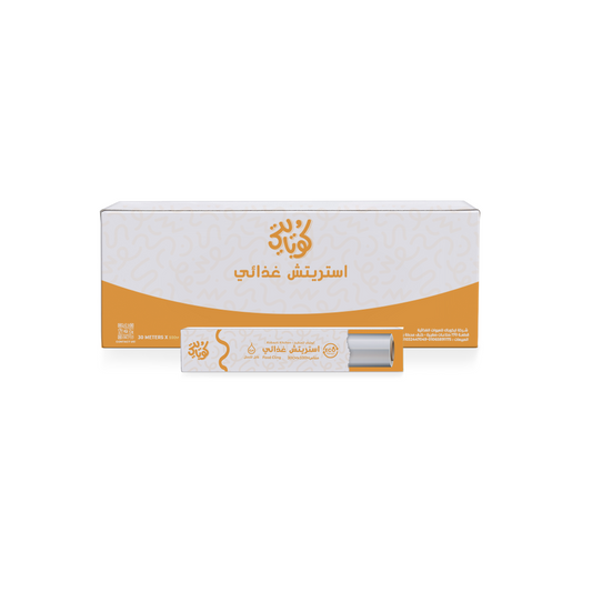  كرتونة استريتش غذائي - ٣٠ سم x ١٠٠ متر